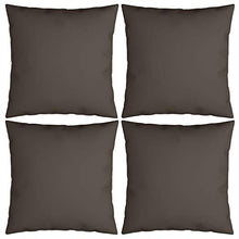 Buyounger Cuscini Decorativi 4 pz Grigio Talpa 50x50 cm in Tessuto