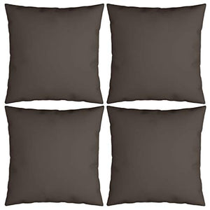 Buyounger Cuscini Decorativi 4 pz Grigio Talpa 50x50 cm in Tessuto