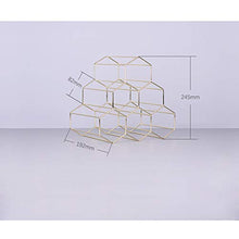 Ferro Wine Rack a Nido d'Ape Contenere 6 Bottiglie per la casa Cucine Forniture Creativo Hexagon Bottle Holder Stand