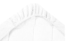 Coprimaterasso Aloe Vera con Elastico perimetrale e Angoli, Tessuto Jacquard Bielastico, in diverse misure e colori (bianco, Matrimoniale)