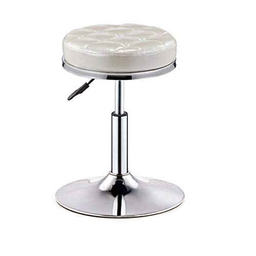 Crazy stool Zhou-WD Appartamento Piccolo Mobili, Cuoio Altezza Regolabile Girevole Chair Casa Camera da Letto Sedia da Ufficio con Chrome Base Sgabelli da Bar (Color : E, Size : 33 * 47-59CM)