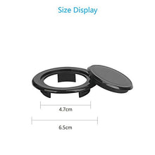 CHALA 4 Pezzi Anelli per Ombrellone da Tavolo,Dimensioni Standard, Parasole,Tappo con Foro più Spesso con 4 Tappi da Tavolo per Giardino,Cortile,Ristorante all'aperto,Piscina (Nero,Bianco)