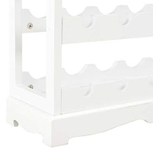 Lasamot Armadietto del Vino Portabottiglie Portavini mensola del Vino per Cantine, ristoranti e Magazzini MDF Marrone e Bianco 70 x 22,5 x 70,5 cm