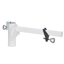 com-four® Portaombrelli per ringhiere e pareti per balconi Larghi - per Pali per ombrellone Ø 24 mm, Spessore lastre Fino a 38 mm (01 Pezzo - Asta portaombrelli)