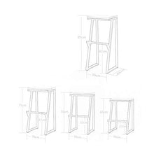XIN CHANG LWH Sgabelli da Bar, seggiolone in Legno massello Sgabello ad Alto Sgabello for la Colazione Bar con bancone da bancone con poggiapiedi con poggiapiedi (Size : 65CM)