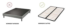 Générique - Set di 5 piedi per letto da 30 cm (con supporto centrale fissaggio senza fori) – Diametro Ø 40 mm – Nero – Rotondo