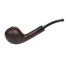 Pipa da uomo fatta a mano in tabacco, pipa vintage in legno radica, portatile senza vernice, con accessori, A2