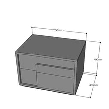 Comodino Moderno Minimalista Nordico Grigio Vernice Creativo Camera da Letto Letto personalità Due Armadio di stoccaggio Cuscinetto 300 kg-50x40x40 cm FANJIANI