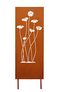 Götterfunken GmbH Heimdall - Paravento: fiore 1800 x 800 x 50 mm, spessore 2 mm