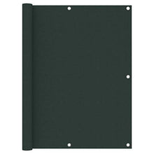 vidaXL Paravento da Balcone Verde Scuro 120x300 cm Tessuto Oxford