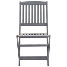 vidaXL Sedie da Giardino Pieghevoli 4pz con Cuscini in Massello Acacia