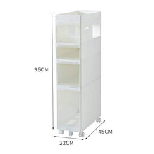 Armadietto impermeabile multi-strato di stoccaggio armadietto bagno finitura combinata armadio armadio armadio di varie dimensioni ordinato (dimensioni: 22 x 45 x 63 cm), 22 x 45 x 96 cm