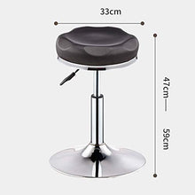 LF- Bar Stool Bar Stool Moda Creativa Bar Chair Casa Schienale Alto Seggiovia Bar Stool Rotante ad Alta Sgabello Sgabello Colazione Ristorante Ascensore Sgabello semplicità (Color : Brown)