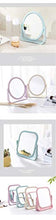 Portatile desktop rotondo specchio ragazza trucco specchio studente tenuto in mano bifacciale specchio retroilluminato signore bellezza trucco specchio A2