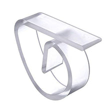 Weiqiao® - 50 mollette trasparenti in plastica antiscivolo per tavolo, strumento di fissaggio per casa, ristorante e picnic