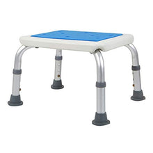 Sgabelli Mobili da Bagno Bagno Quadrato Slip Bagno Anziano maternità in Alluminio Bagno Bambino Anziano Bagno, Carico 130kg (Color : Blue, Size : 36.5cm*28.5cm*31.5cm)