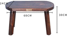 Sedia da Bar Sgabello Sedia Poggiapiedi Camera in Legno massello Panca in Legno Sgabello Basso in Legno Tavolino Quadrato Sgabello Sgabello casa Piccolo Banco di Legno QAF1015 (Size : 60 * 24 * 30cm)
