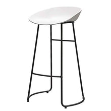 GYPPG Sgabelli Bar Bianchi e Neri Sgabelli Bar Senza braccioli Moderni contemporanei con Gambe in Metallo Ergonomia Altezza del bancone in plastica Sedia Ufficio/Pub/bistrot/Cucina