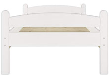 Erst-Holz Solido Bianco Letto Anche per Bambini 100x200 in Pino massello con doghe rigide 60.32-10W