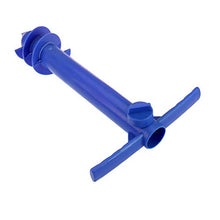 Yardwe 2Pezzi Picchetto di Supporto per ombrellone Mare Spiaggia in plastica Porta ombrellone da Spiaggia,Blu (14,9 x 9,8 x 3,1 Pollici)