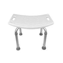 WARLA Sgabello Doccia, Sedia Doccia Anziani, 51 * 39 cm, Altezza Regolabile (43-60,5 cm), Gambe Antiscivolo + Lega di Alluminio + Design ad Arco, carico Massimo 150 kg