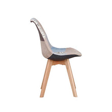 Sedie da pranzo Set di 2/4/6 Sedie da ufficio con sedile imbottito Gambe in legno per sala da pranzo Cucina Soggiorno Camera da letto Mobili da cucina di casa (Gray 2)