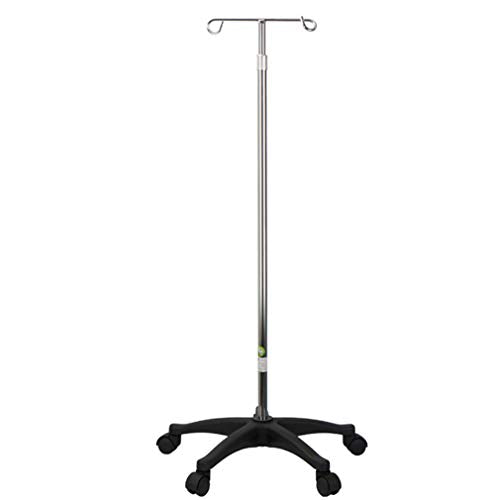 Giardino Asta per flebo con Ruote, Supporto per Pali a V, Supporto per infusione Medica, Supporto per flebo Portatile e Mobile per Bottiglie mediche, per Ospedale, Clinica, Famiglie