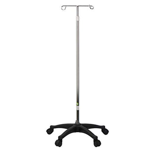 Giardino Asta per flebo con Ruote, Supporto per Pali a V, Supporto per infusione Medica, Supporto per flebo Portatile e Mobile per Bottiglie mediche, per Ospedale, Clinica, Famiglie