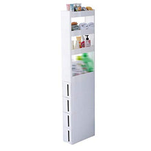 KX-YF Cassettiera Armadietto Governo di immagazzinaggio cassetto for Camera da Letto Bagno Alto Governo Tallboy Armadio Magazzino camere da Letto a casa Ufficio (Color : White, Size : 17X45X179cm)
