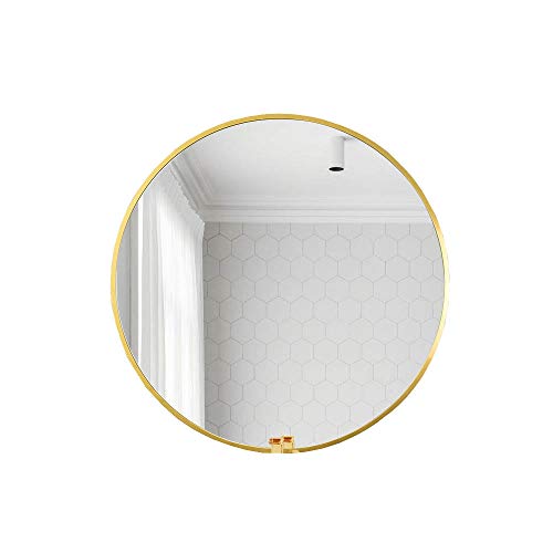 Specchio da Bagno in Lega di Alluminio Specchio da toeletta da Bagno Specchio da Parete Specchio da Bagno Specchio Rotondo in Stile Nordico Specchio HD