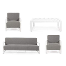 Set 4 Salotto Nives Bianco Ks01 Bizzotto cod. 0662462