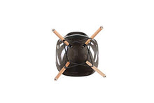 4 sedie trasparenti in policarbonato con gambe in legno massello di metallo, cucina, soggiorno, sala da pranzo, ufficio, camera da letto, scuola biblioteca all'aperto (grigio)