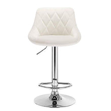 Sgabelli da bar crema chiaro Bar Sedie colazione cucina Sgabelli di Isola della cucina Bancone Sgabelli Set di PC Velvet esterni regolabili girevole di gas dell'elevatore di acciaio al cromo poggiapie