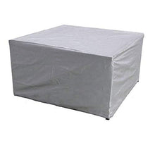 DAPAIZI Coprimaterasso Impermeabile da Giardino Argento Esterno - Coperchio Antipolvere Rettangolare per Sedia E Tavolo con Cinghie per Chiusure per Patio (231 * 231 * 30cm)