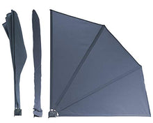 QUICK STAR - Paravento per Balcone, 115 x 115 cm, in Tessuto, Grigio