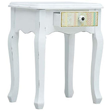 SKM Comodino Bianco 40x30x50,5 cm in Legno