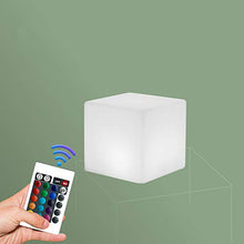 WYLX LED Cube Sgabello Luminoso Quadrato,Sgabello Cubo Luce,Sgabello Quadrato Illuminato A LED,Applica A Casa Illuminazione,43 * 43 * 43cm