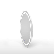 Salone di bellezza specchio di bellezza smart touch screen bagno specchio luminoso a LED hotel hotel rotondo specchio da bagno intelligente specchio per il trucco luminoso specchio senza cornice con