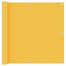 vidaXL Paravento da Balcone Giallo 90x500 cm in Tessuto Oxford