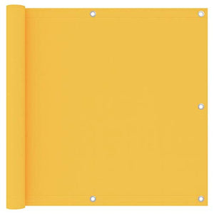 vidaXL Paravento Balcone Giallo 90x400 cm in Tessuto Oxford