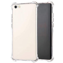 Robinsoni Cover Compatibile con iPhone 6S Plus Clear Silicone Transparent Cover Airbag a Quattro Angoli AntiGraffio Antiurto Protactive Cover Ultra Sottile Morbido Bumper Resistente Case Argento
