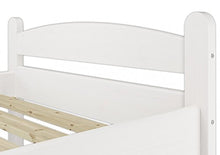 Erst-Holz Solido Bianco Letto Anche per Bambini 100x200 in Pino massello con doghe rigide 60.32-10W