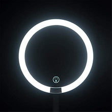 Specchio per Il Trucco Lampada da Tavolo d'Ingrandimento Ricaricabile USB con Luce per Specchio da Trucco LED Touch Dimmer 2 in 1 Specchio per Il Trucco da Viaggio Portatile