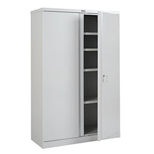 Armadietto da archivio faldoni Valberg 2 ante 4 ripiani acciaio 37x92x140cm ~ grigio