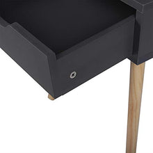 eSituro Set 2 Comodini da Camera da Letto Grigi Tavolino da Divano con Cassetti Gambe in Legno 40x40x50 cm SCD0153-2