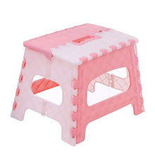 KOLOSM Sgabello Pieghevole da Bagno Sgabello Pieghevole Sedia Portatile Sedile per la casa Bagno Cucina Giardino Camping Uso Sedia Nordica Stile Nordico con Pads Anti-Skid (Color : Pink)