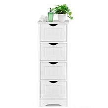 DREAMADE Armadio Multiuso, Armadio da Bagno, Mobile con Cassetti, Armadio Camera da Letto Salvaspazio, 30 x 30 x 82 cm, Bianco
