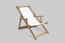 Sdraio AFRODITE in frassino tinto teak (Bianco STD)