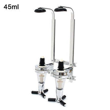 Aiglen 25/30/45 ml Supporto a Parete 2 Bottiglie Dispenser di Vino Vino Alcol Cocktail Distributore di Birra Distributore di Vino in Metallo Porta Bar a casa Strumento (Size : 45ml)