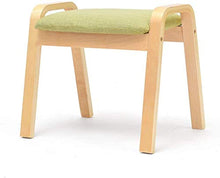 YANG Imbottito Poggiapiedi Sedile Dressing Table Sgabello Soggiorno Poufs Change Scarpe Pouf poggiapiedi Estraibile con Lino Coperchio 44.5x33x36cm (Color : A)
